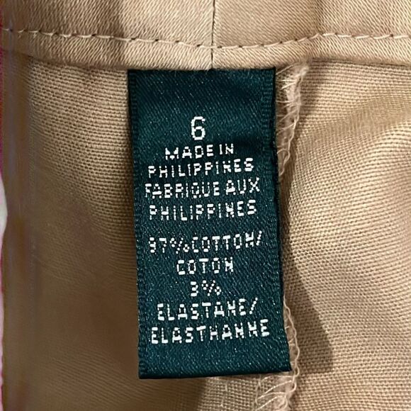 Nwot Lauren Ralph Lauren tan khaki shorts - Picture 4 of 4